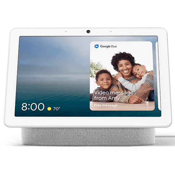 Chalk Google Nest Hub Max product image front view